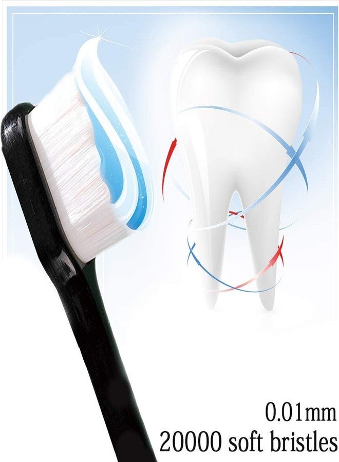 HUNCHA Extra Soft Toothbrush For Adults, Micro Nano Toothbrushes 20,000 Bristles for Sensitive Gums Fragile Teeth Oral Gum Recession, Pregnant Women, Kids & Elders, Multicolour, Pack of 2 - Image 3